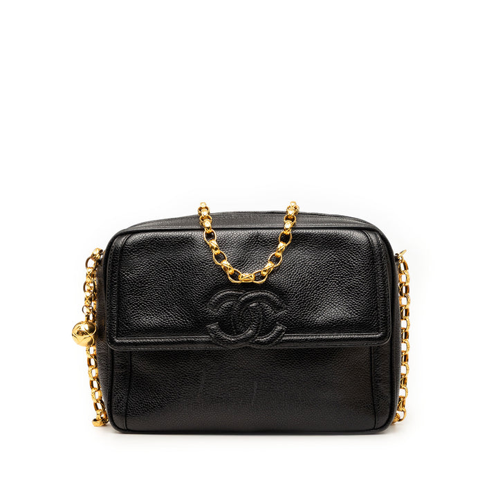 Chanel CC Caviar Front Pocket Bijoux Chain Sac caméra