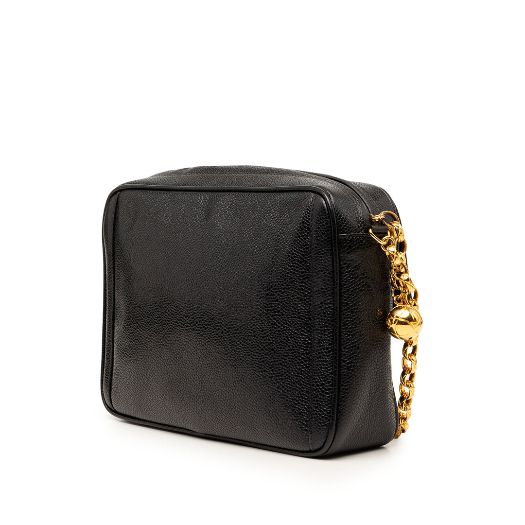 Chanel CC Caviar Front Pocket Bijoux Chain Sac caméra