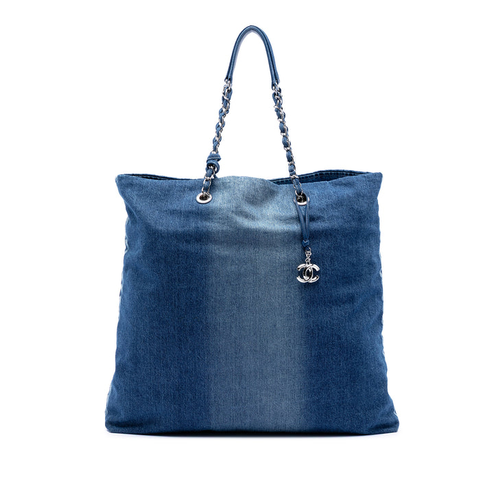 Imprimé Cabas Jean Bleu