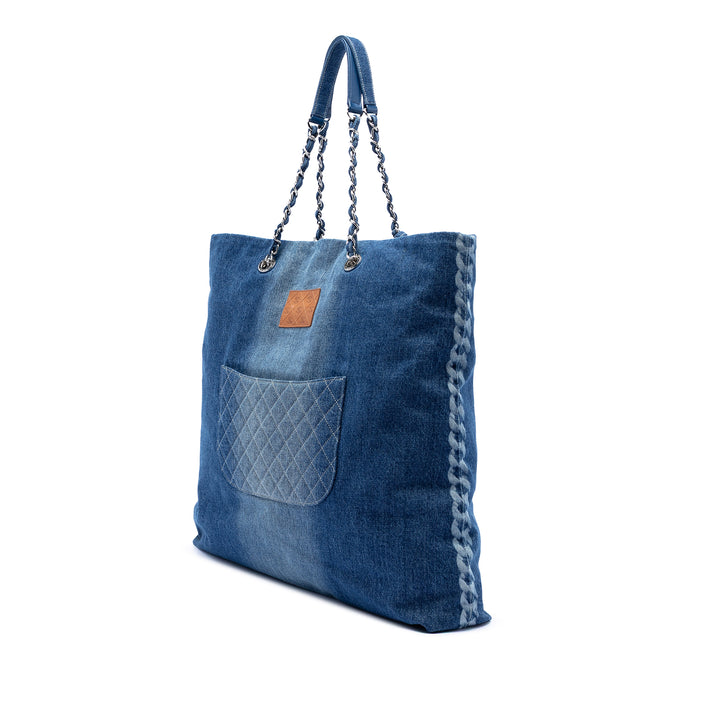 Imprimé Cabas Jean Bleu