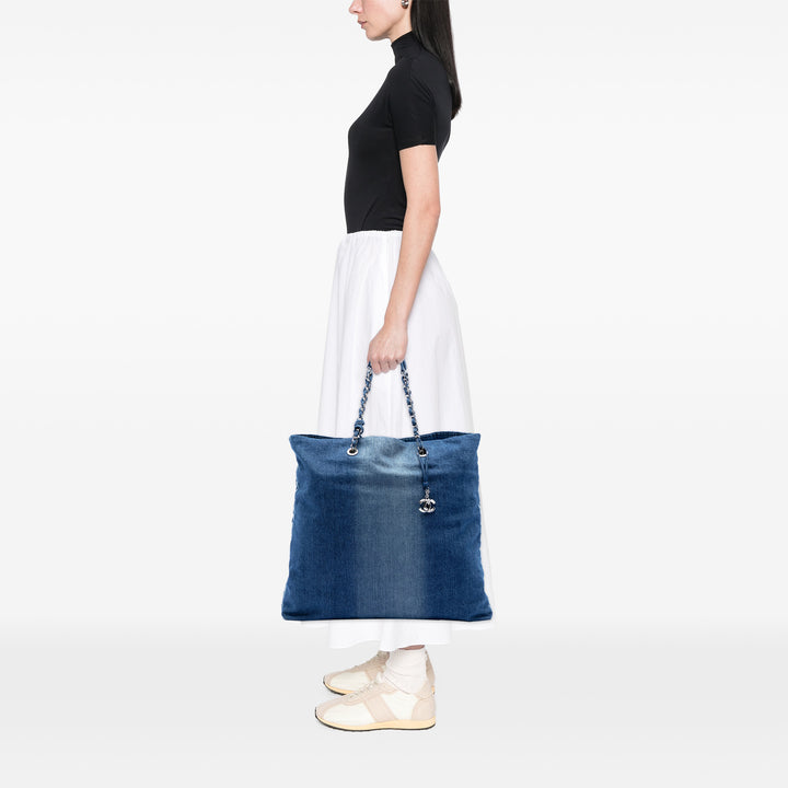 Imprimé Cabas Jean Bleu