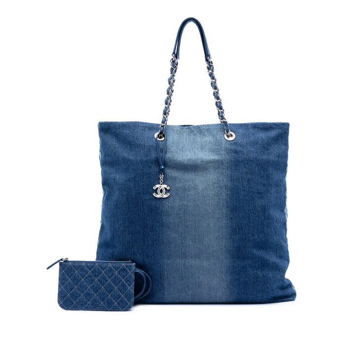 Imprimé Cabas Jean Bleu