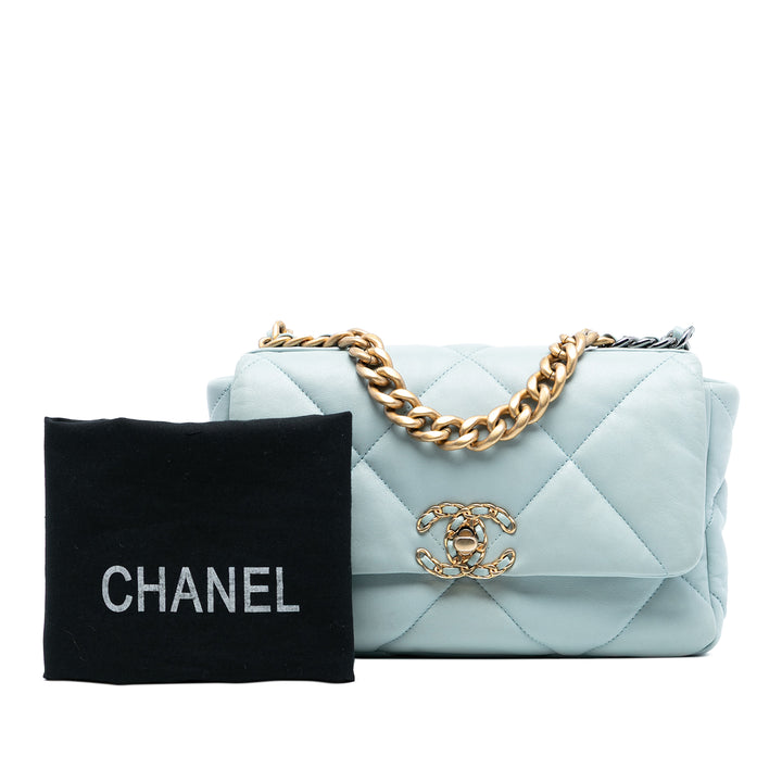 Chanel Medium Cuir d’agneau 19 à rabat
