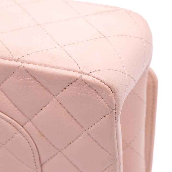 Medium Classic Caviar Double Flap Pink - Gaby Paris