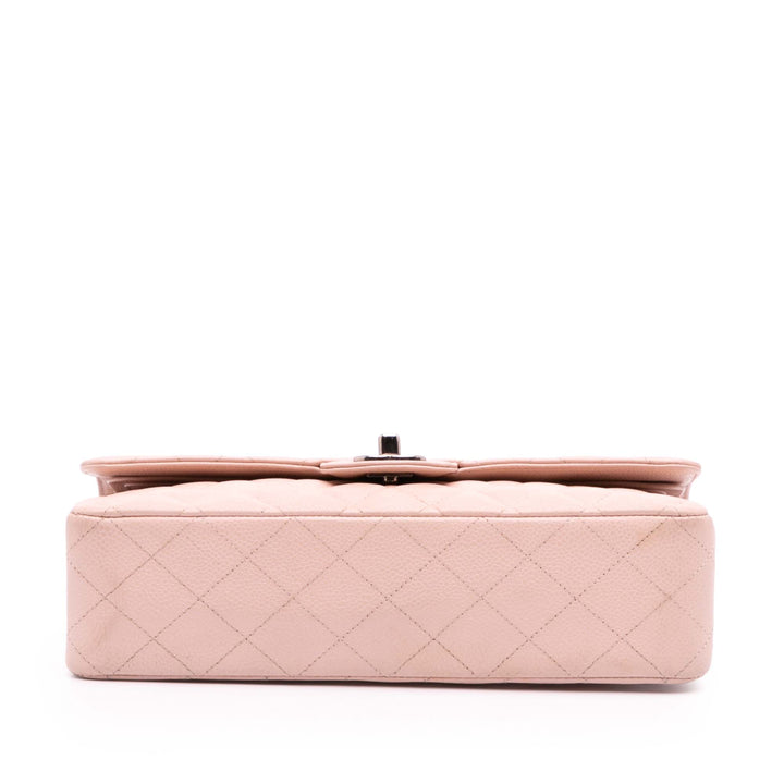 Medium Classic Caviar Double Flap Pink - Gaby Paris