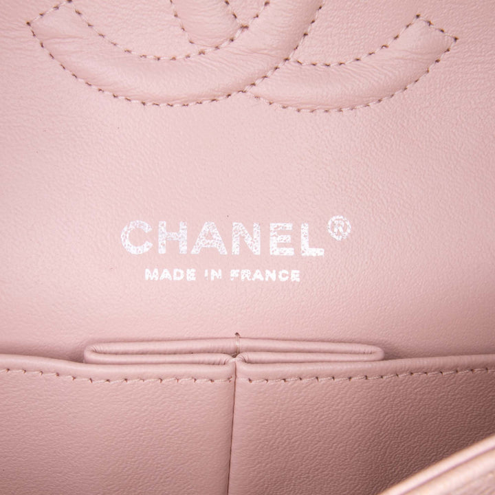 Medium Classic Caviar Double Flap Pink - Gaby Paris