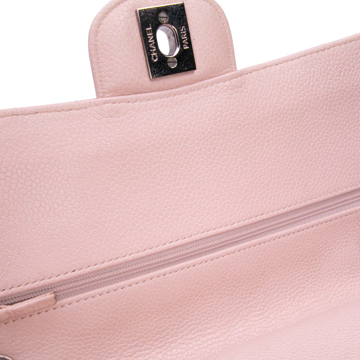 Medium Classic Caviar Double Flap Pink - Gaby Paris
