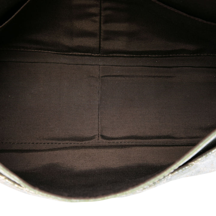 Matelassé Shimmering Reissue 2.55 Double rabat 227 Jean Vert