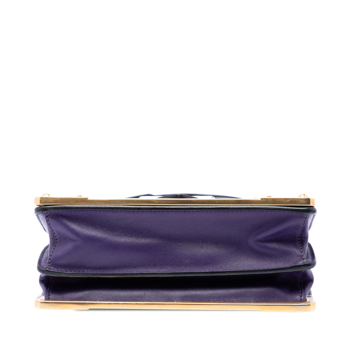 Prada Saffiano à finitions City Veau Cahier Sac porté croisé