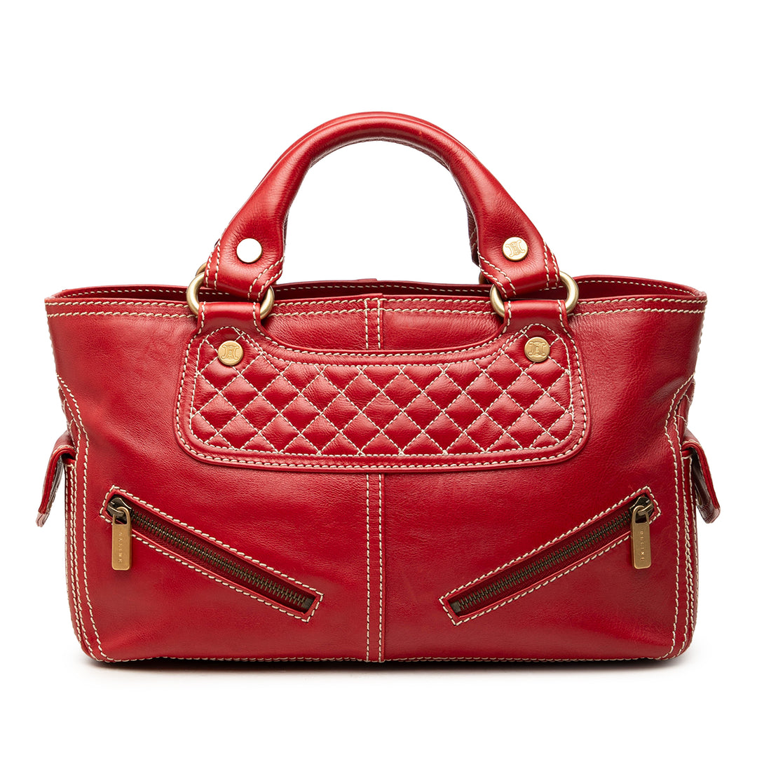 Celine Sac à main Biker Boogie Rouge – vue principale – GABY PARIS
