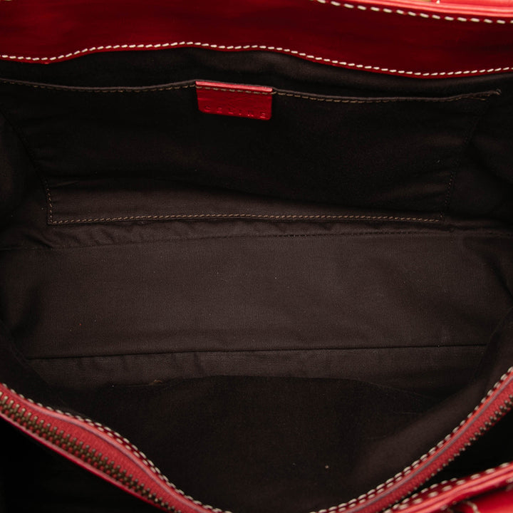 Celine Sac à main Biker Boogie Rouge – vue 4 – GABY PARIS