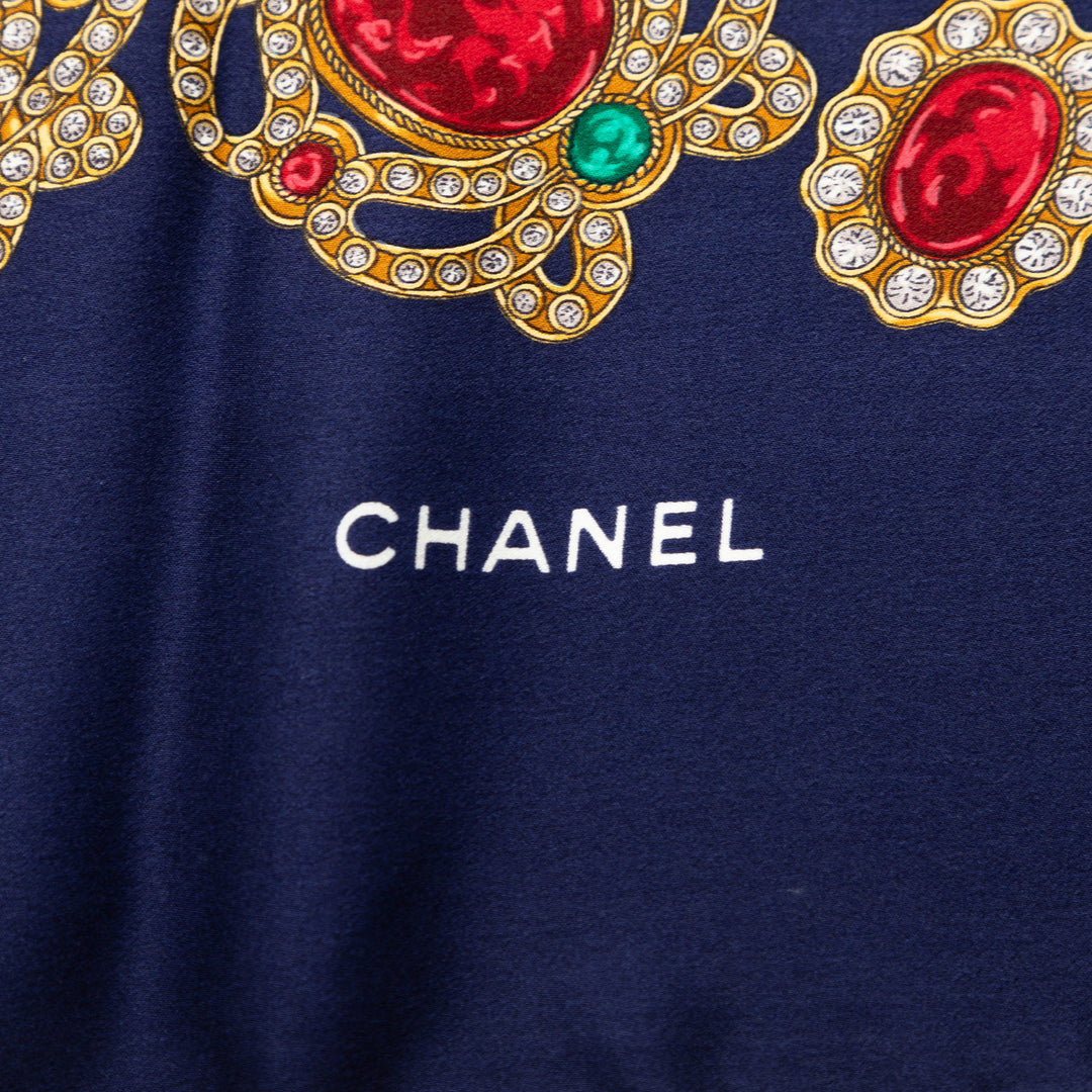 Chanel Gripoix Print Soie Foulard
