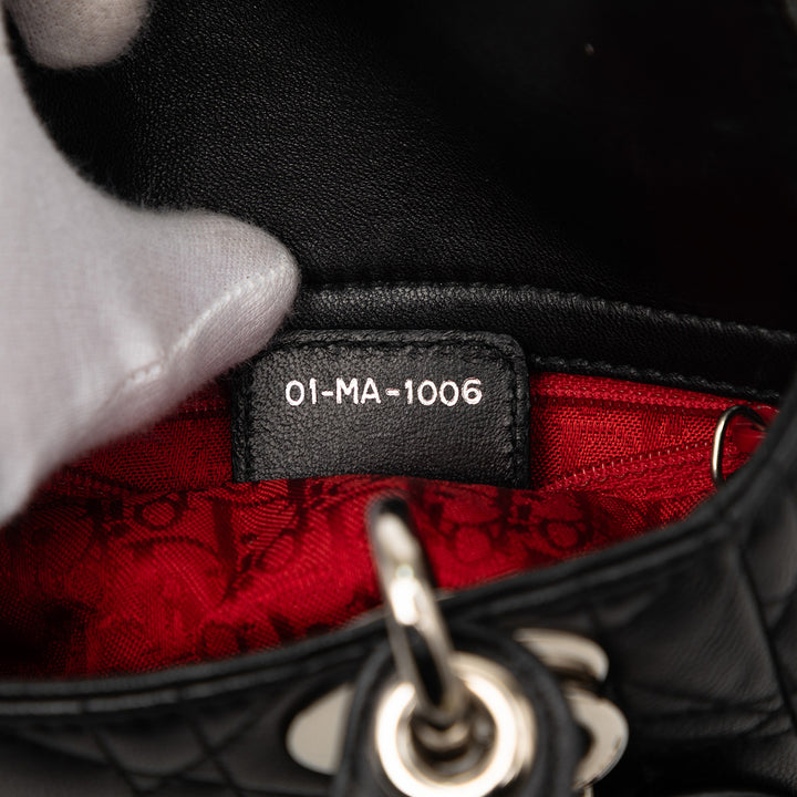 Dior Mini Cuir d’agneau Cannage Lady Dior
