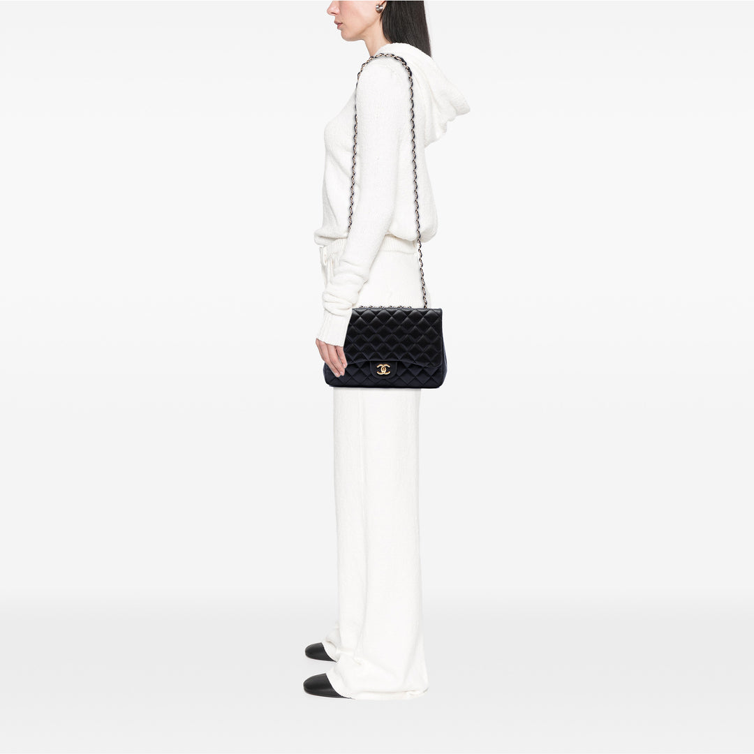 Chanel Jumbo Classic Cuir d’agneau Simple rabat