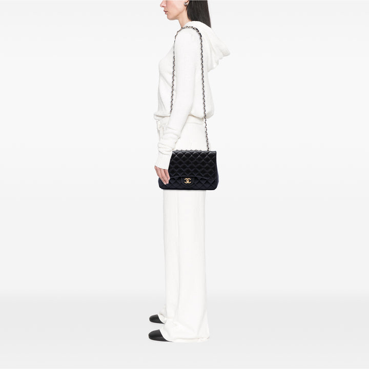 Chanel Jumbo Classic Cuir d’agneau Simple rabat