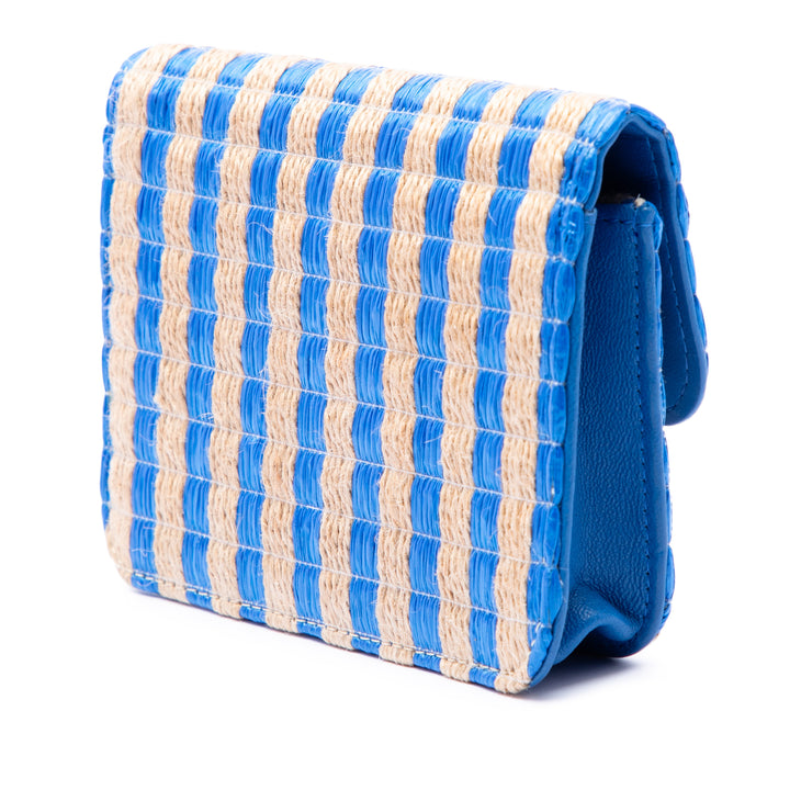 CC et Jute Rayé Sac ceinture Bleu