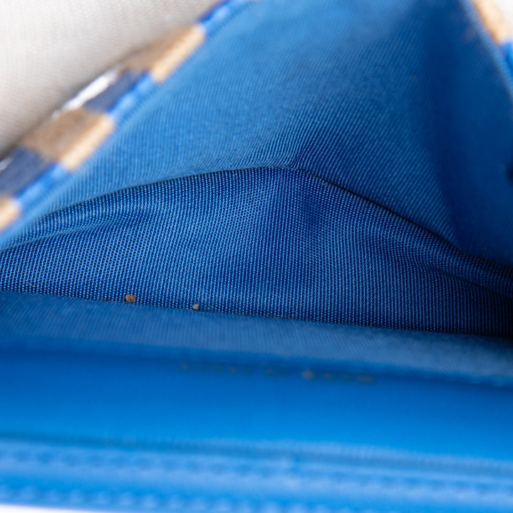 CC et Jute Rayé Sac ceinture Bleu