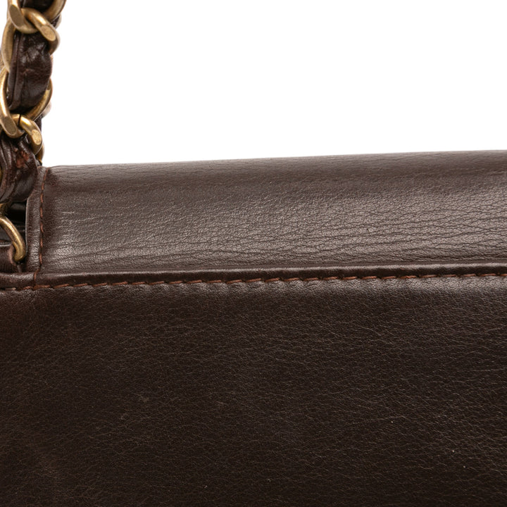 Chanel CC Cuir d’agneau Chain Sac bandoulière Marron – GABY PARIS Authentique