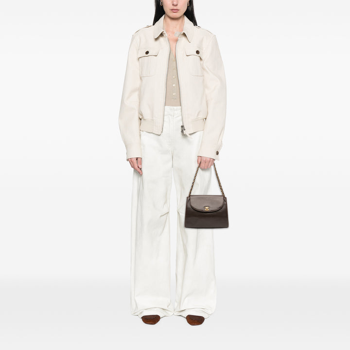 Chanel CC Cuir d’agneau Chain Sac bandoulière Marron – GABY PARIS Authentique