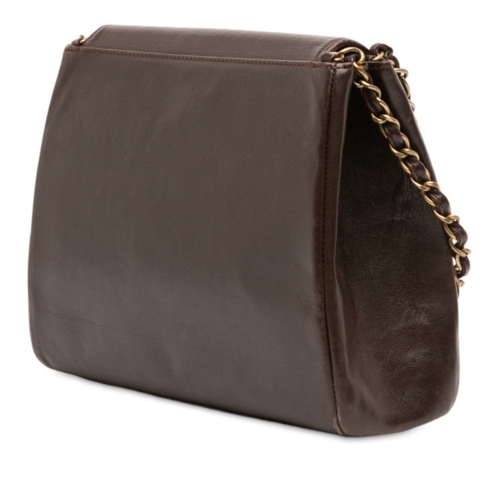 Chanel CC Cuir d’agneau Chain Sac bandoulière Marron – GABY PARIS Authentique
