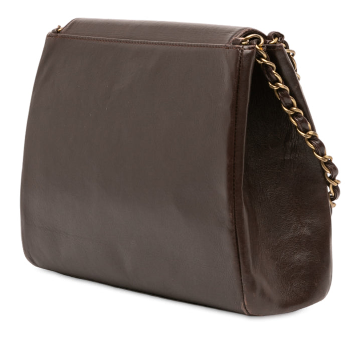 Chanel CC Cuir d’agneau Chain Sac bandoulière Marron – GABY PARIS Authentique