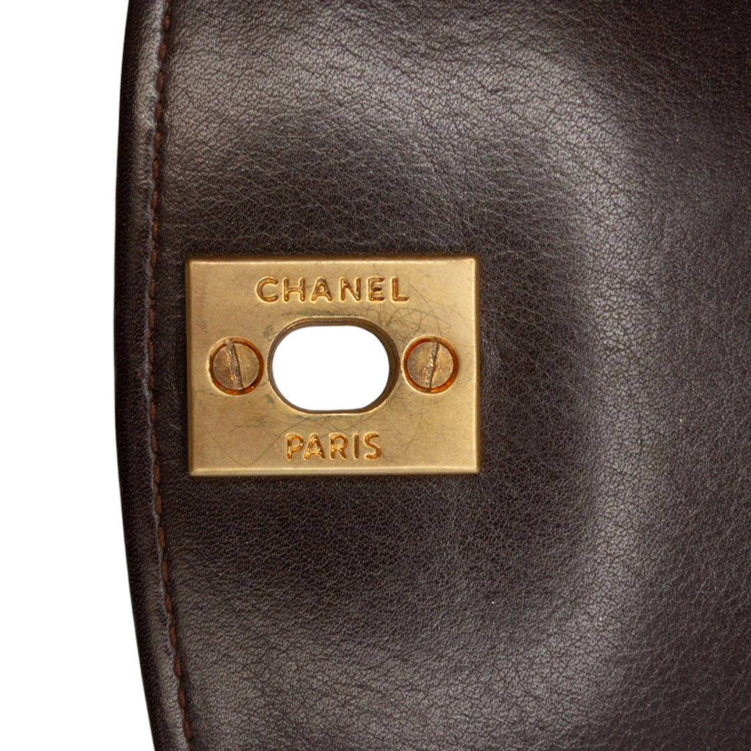 Chanel CC Cuir d’agneau Chain Sac bandoulière Marron – GABY PARIS Authentique