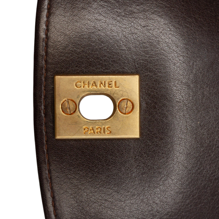 Chanel CC Cuir d’agneau Chain Sac bandoulière Marron – GABY PARIS Authentique