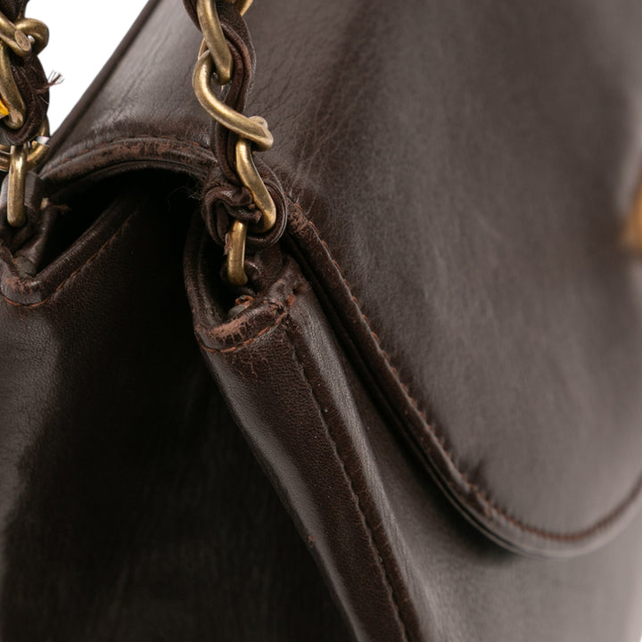 Chanel CC Cuir d’agneau Chain Sac bandoulière Marron – GABY PARIS Authentique