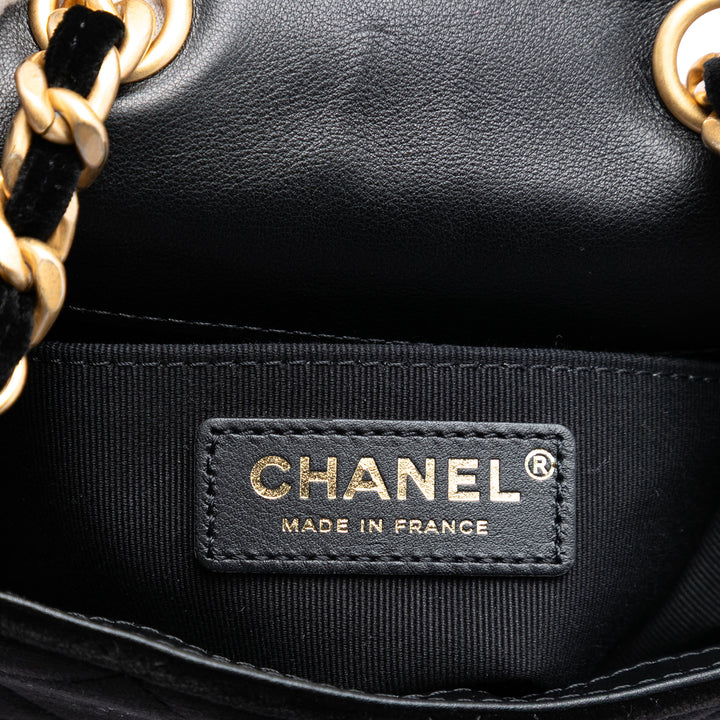Chanel Mini Matelassé Velours Place Vendome Simple rabat