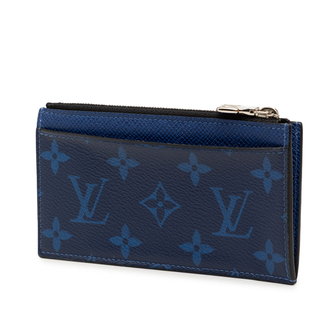 Louis Vuitton Monogram Taigarama Coin Card Holder