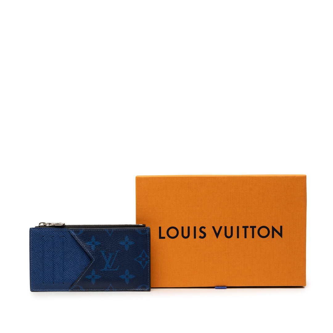 Louis Vuitton Monogram Taigarama Coin Card Holder