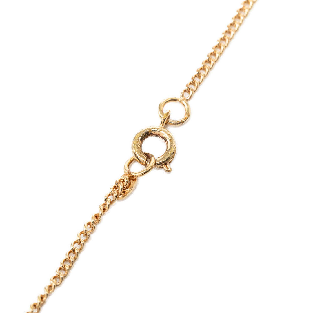 CC plaqué No 5 Perfume Bottle Pendant Collier Doré