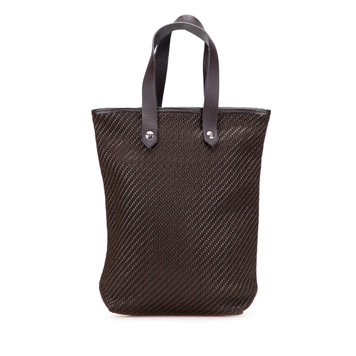 Woven Leather and Polyester Ahmedabad Diego PM Brown - Gaby Paris