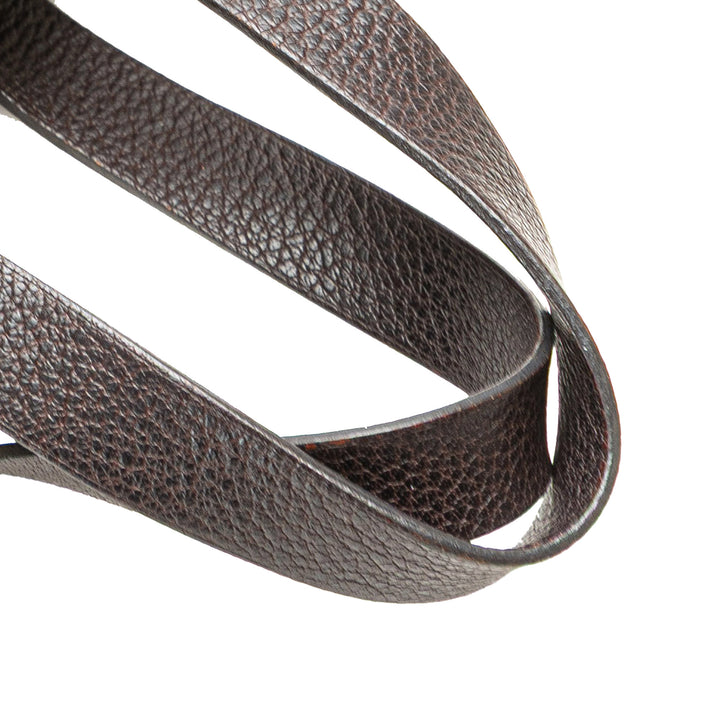 Woven Leather and Polyester Ahmedabad Diego PM Brown - Gaby Paris