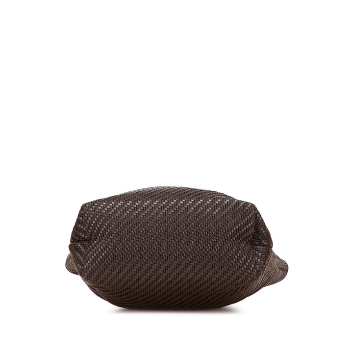 Woven Leather and Polyester Ahmedabad Diego PM Brown - Gaby Paris