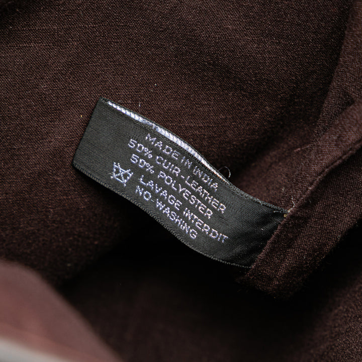 Woven Leather and Polyester Ahmedabad Diego PM Brown - Gaby Paris