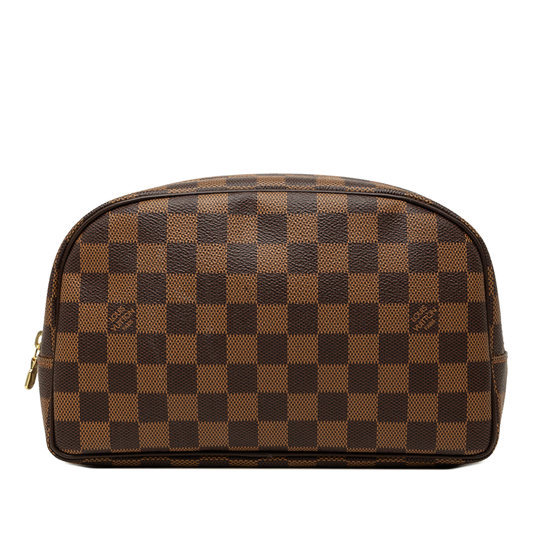 Louis Vuitton Trousse Toilette 25 Damier Ébène Marron – vue principale – GABY PARIS
