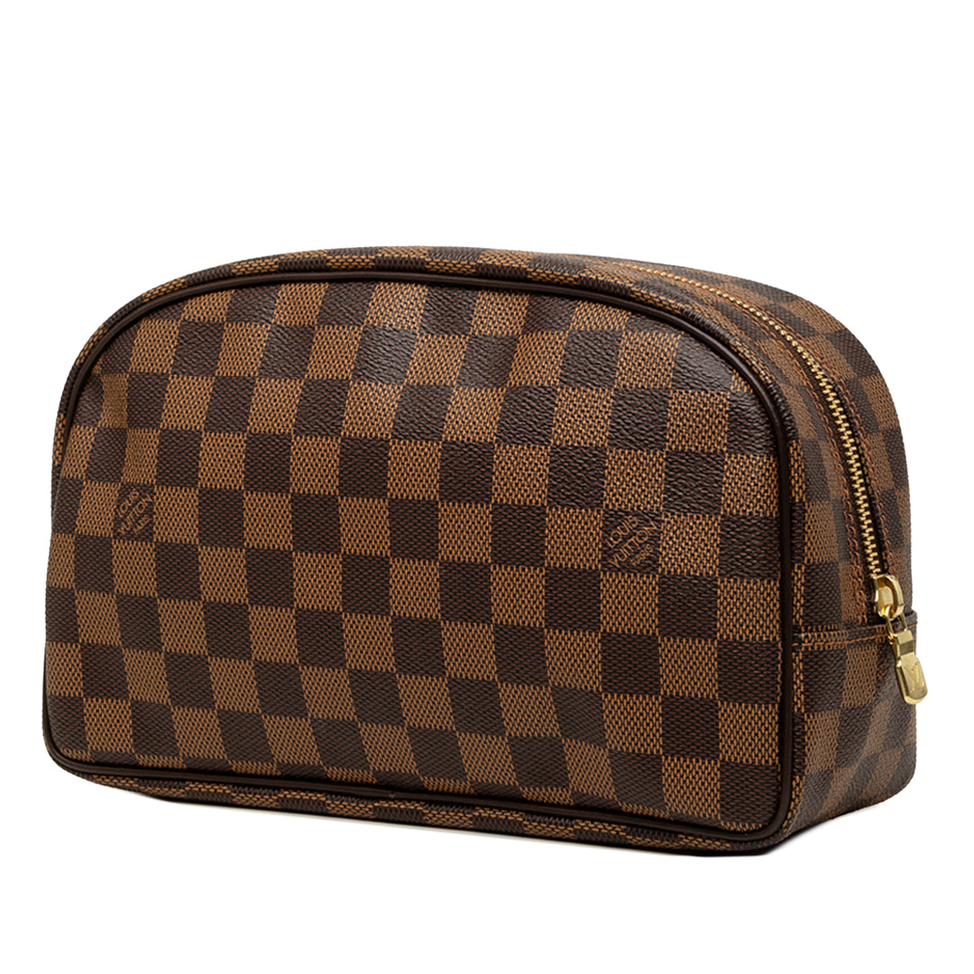 Louis Vuitton Trousse Toilette 25 Damier Ébène Marron – vue 2 – GABY PARIS