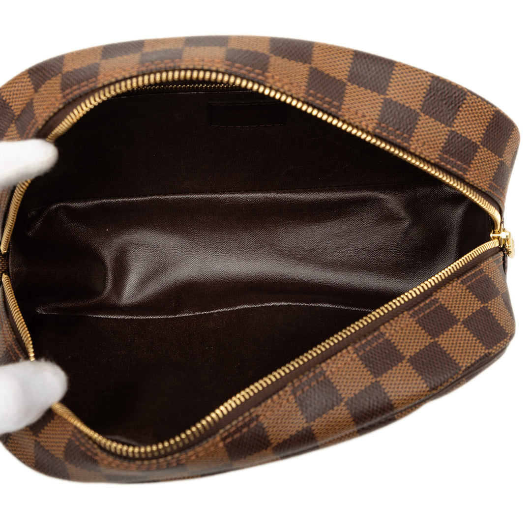 Louis Vuitton Trousse Toilette 25 Damier Ébène Marron – vue 4 – GABY PARIS