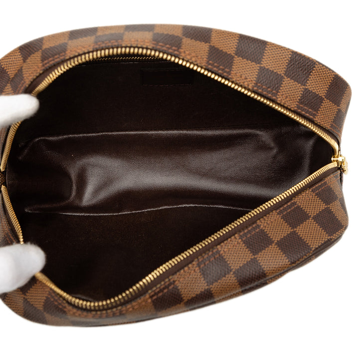 Louis Vuitton Trousse Toilette 25 Damier Ébène Marron – vue 4 – GABY PARIS