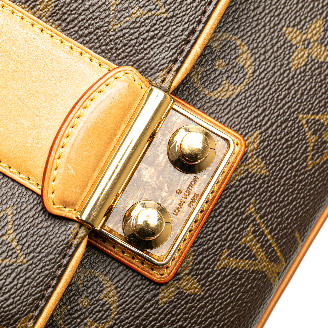 Monogram Sofia Coppola Slim Clutch Brown - Gaby Paris