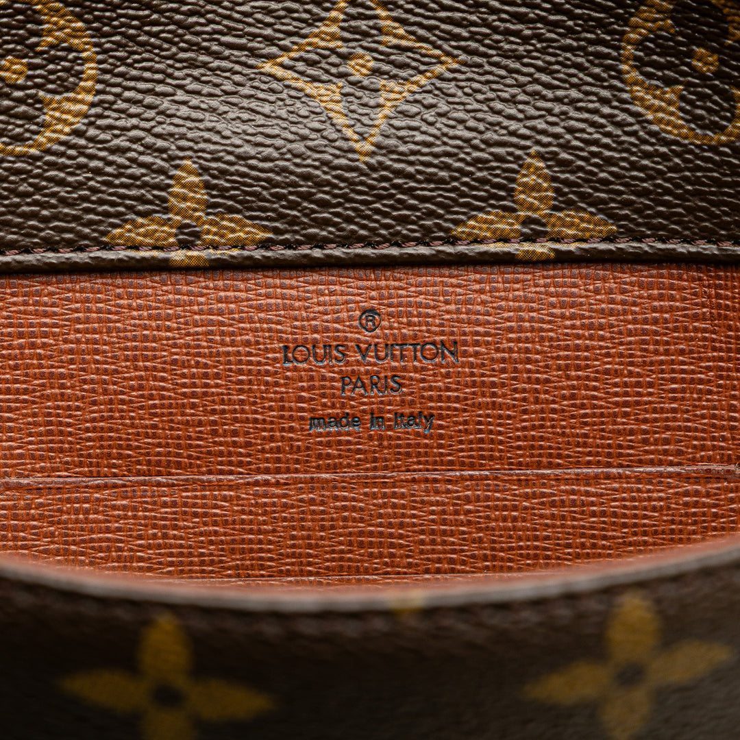 Monogram Sofia Coppola Slim Clutch Brown - Gaby Paris