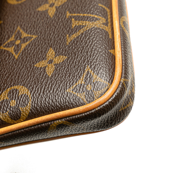 Monogram Sofia Coppola Slim Clutch Brown - Gaby Paris