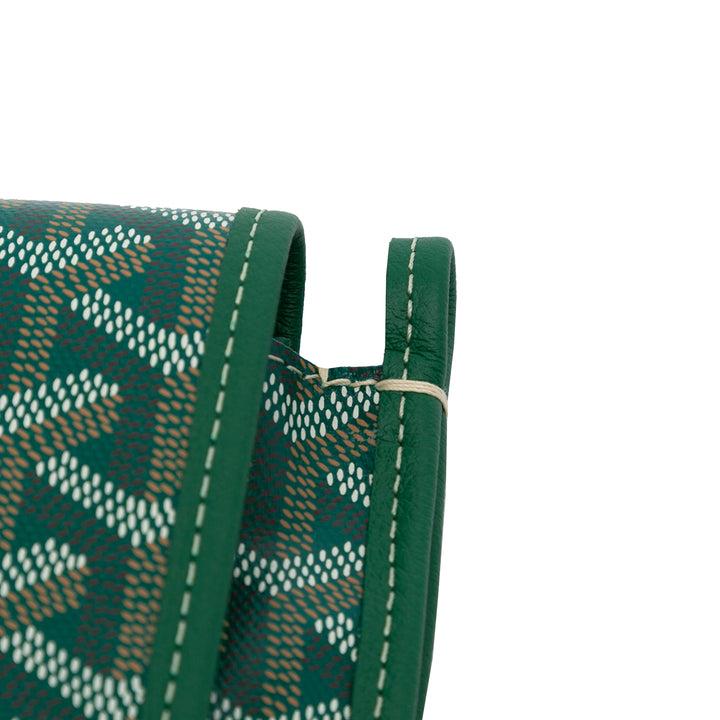 Goyardine Plumet Pocket Wallet Green - Gaby Paris