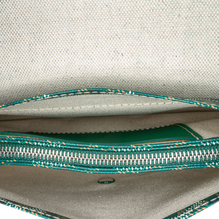 Goyardine Plumet Pocket Wallet Green - Gaby Paris