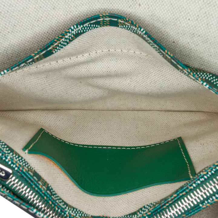 Goyardine Plumet Pocket Wallet Green - Gaby Paris