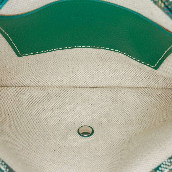 Goyardine Plumet Pocket Wallet Green - Gaby Paris