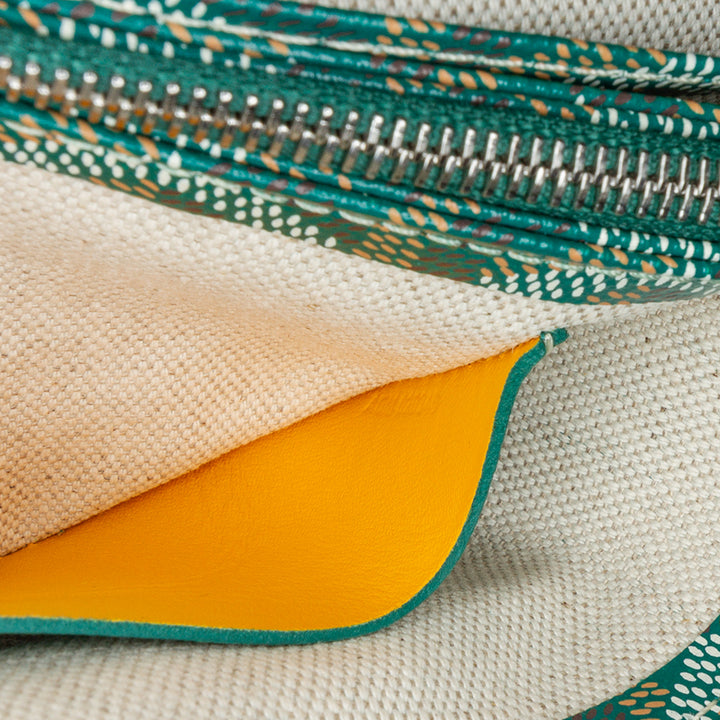 Goyardine Plumet Pocket Wallet Green - Gaby Paris