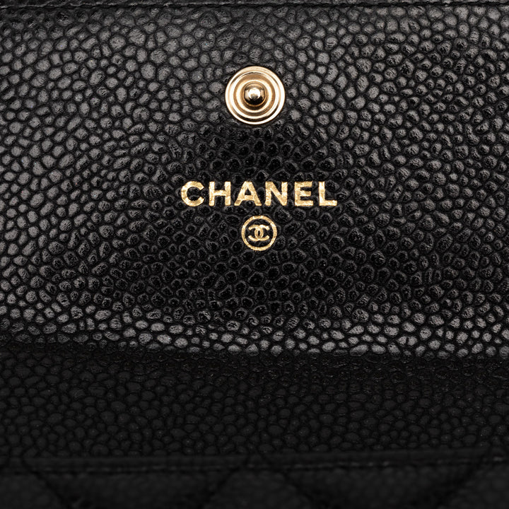 Chanel Matelassé Caviar Boy Portefeuille long