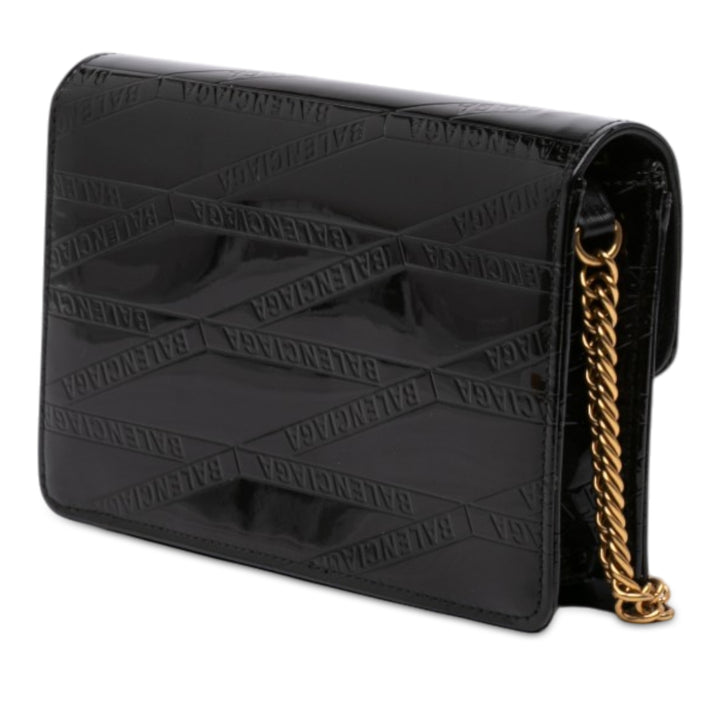 embossé Losange Wallet on Chain BB Noir